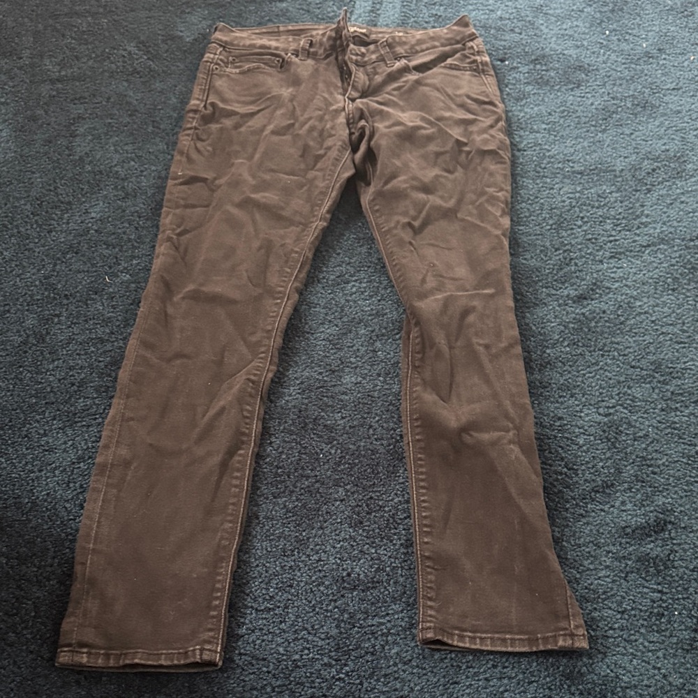 Black Straight-Leg Pants